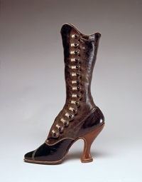 Jack Jacobus, Ltd., boot, leather, circa 1900, Austria, gift of Victoria and Albert Museum.